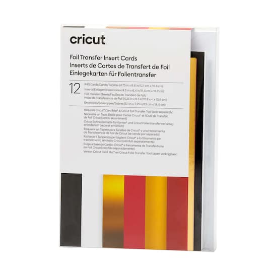 Cricut® R40 Foil Transfer Insert Cards, Royal Flush Sampler